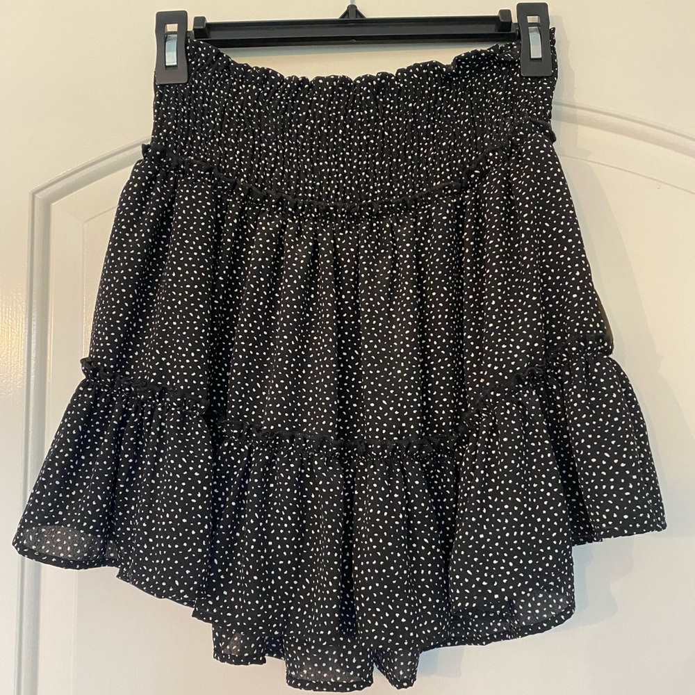 Altar'd State Black and White Tiered Skirt